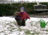 Giubo mit Vivien im Schnee
